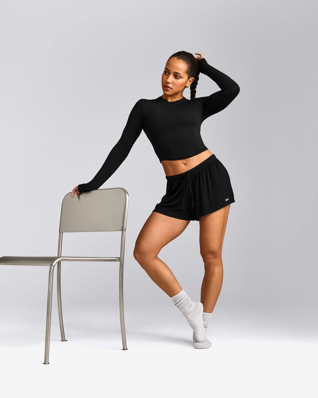 Oner At Home Night Shorts | Black
