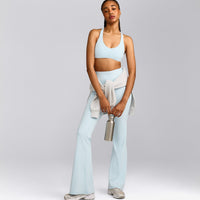 SoftMotion™ Bralette with Grey Logo | Cloud Blue