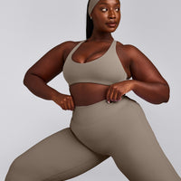 SoftMotion™ Bralette with Grey Logo | Minky