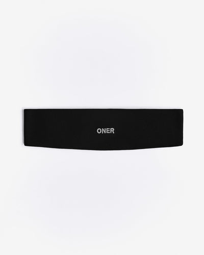 SoftMotion™ Headband with Grey Logo | Black