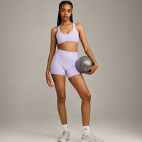 SoftMotion™ Bralette with Grey Logo | Lavender Purple