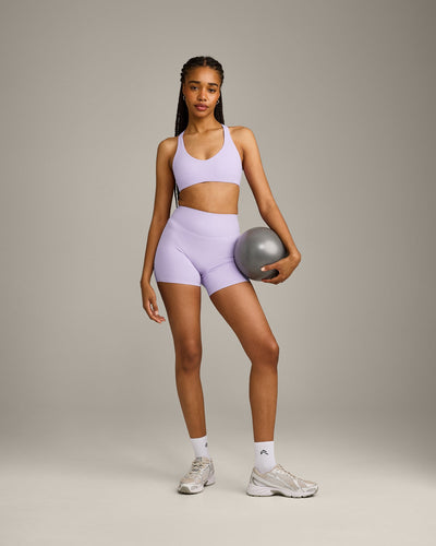 SoftMotion™ Bralette with Grey Logo | Lavender Purple