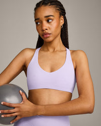 SoftMotion™ Bralette with Grey Logo | Lavender Purple
