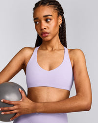 SoftMotion™ Bralette with Grey Logo | Lavender Purple