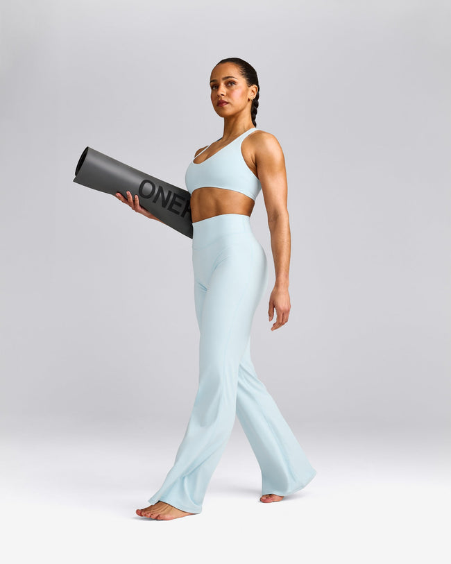 SoftMotion™ Flared Bottoms with Grey Logo | Cloud Blue
