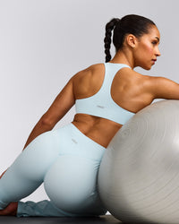 SoftMotion™ Flared Bottoms with Grey Logo | Cloud Blue