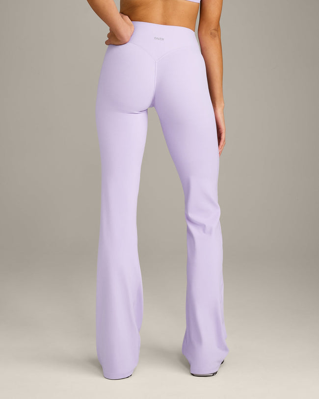 SoftMotion™ Flared Bottoms with Grey Logo | Lavender Purple