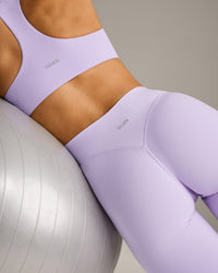 SoftMotion™ Flared Bottoms with Grey Logo | Lavender Purple