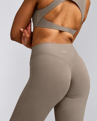 SoftMotion™ Flared Pants with Grey Logo | Minky