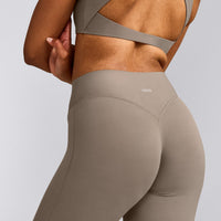 SoftMotion™ Flared Pants with Grey Logo | Minky