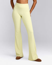 SoftMotion™ Flared Bottoms with Grey Logo | Pastel Yellow