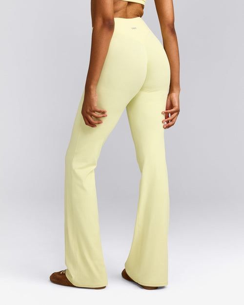 SoftMotion™ Flared Bottoms with Grey Logo | Pastel Yellow
