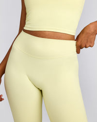 SoftMotion™ Flared Bottoms with Grey Logo | Pastel Yellow
