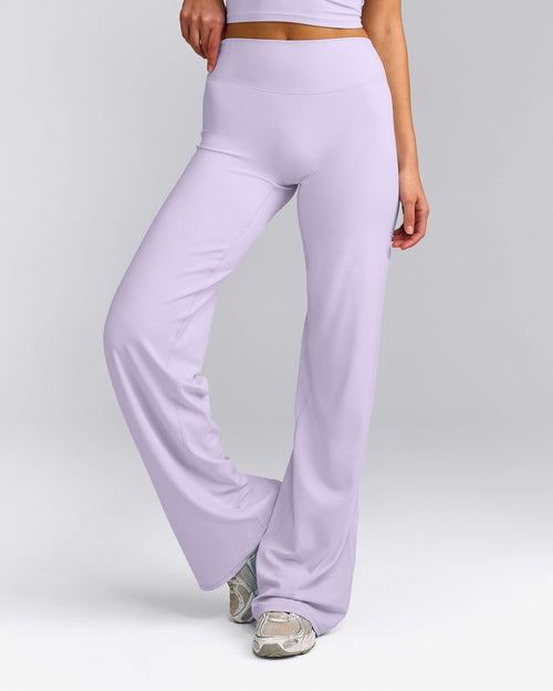 SoftMotion™ Straight Leg Bottoms with Grey Logo | Lavender Purple