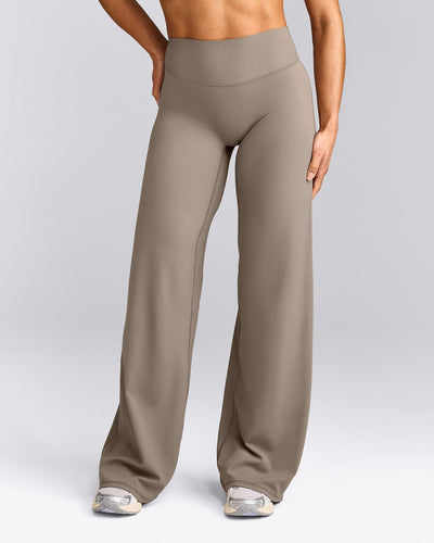 SoftMotion™ Straight Leg Pants with Grey Logo | Minky