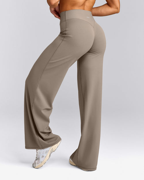 SoftMotion™ Straight Leg Bottoms with Grey Logo | Minky