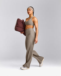 SoftMotion™ Straight Leg Pants with Grey Logo | Minky