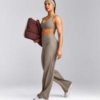 SoftMotion™ Straight Leg Pants with Grey Logo | Minky