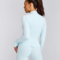 SoftMotion™ Jacket with Grey Logo | Cloud Blue