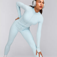 SoftMotion™ Jacket with Grey Logo | Cloud Blue