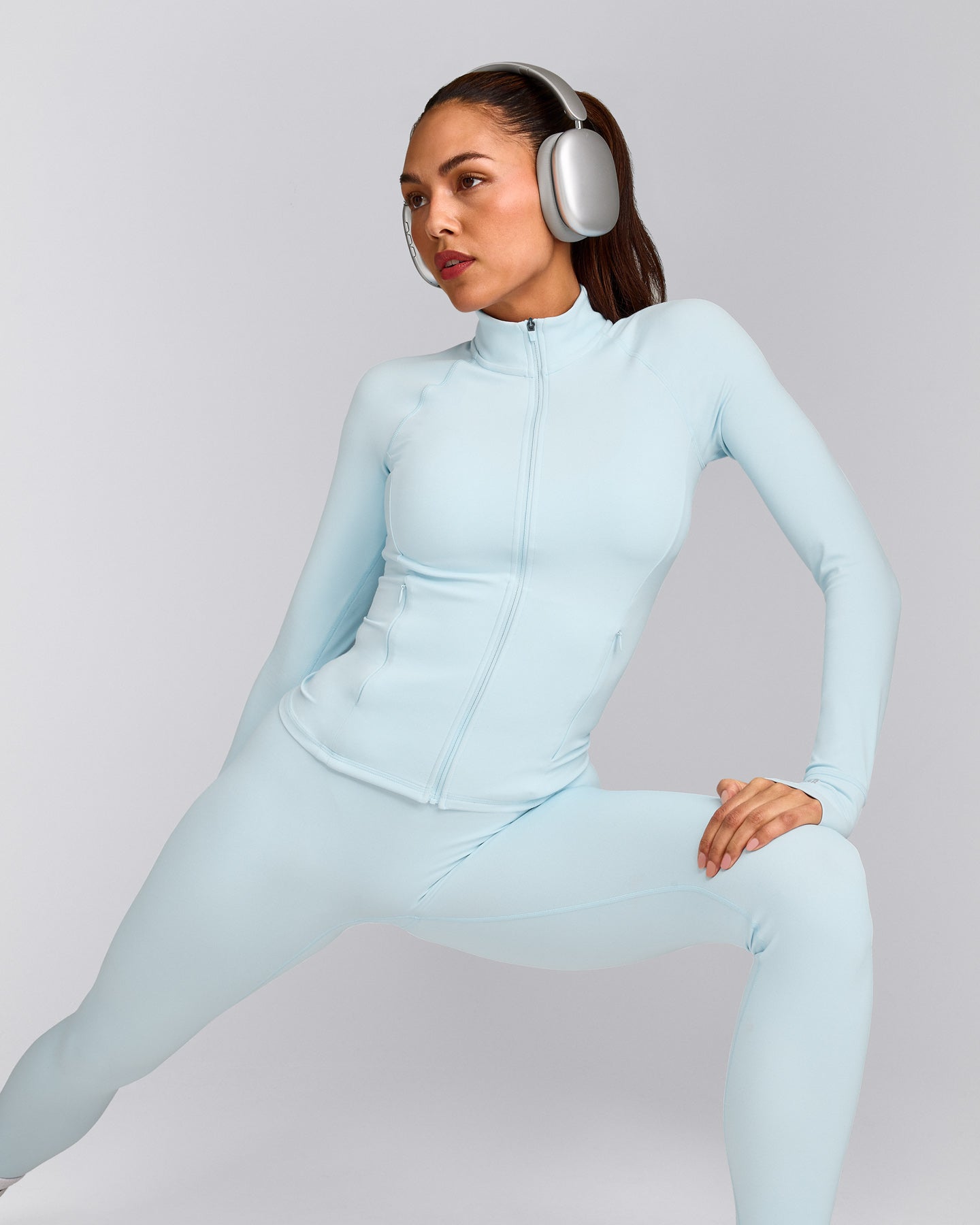 SoftMotion™ Jacket with Grey Logo | Cloud Blue