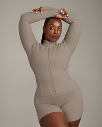 SoftMotion™ Jacket with Grey Logo | Minky