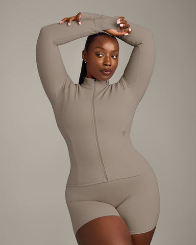 SoftMotion™ Jacket with Grey Logo | Minky