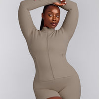 SoftMotion™ Jacket with Grey Logo | Minky