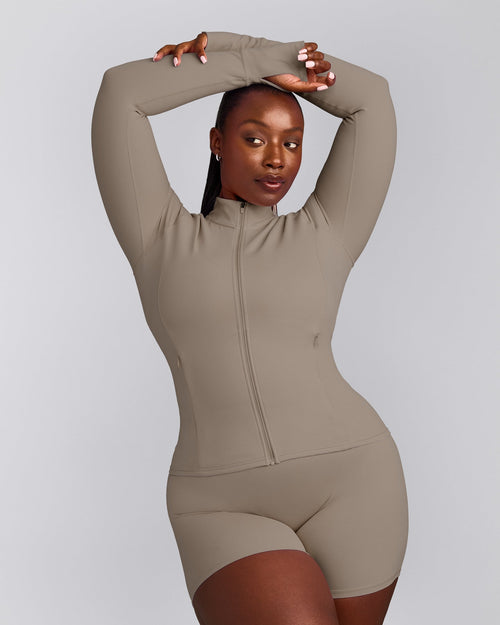 SoftMotion™ Jacket with Grey Logo | Minky