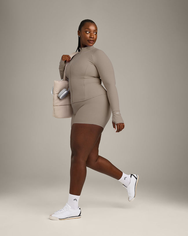 SoftMotion™ Jacket with Grey Logo | Minky