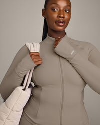 SoftMotion™ Jacket with Grey Logo | Minky