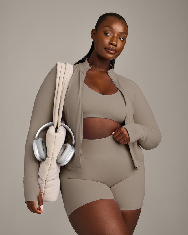 SoftMotion™ Jacket with Grey Logo | Minky