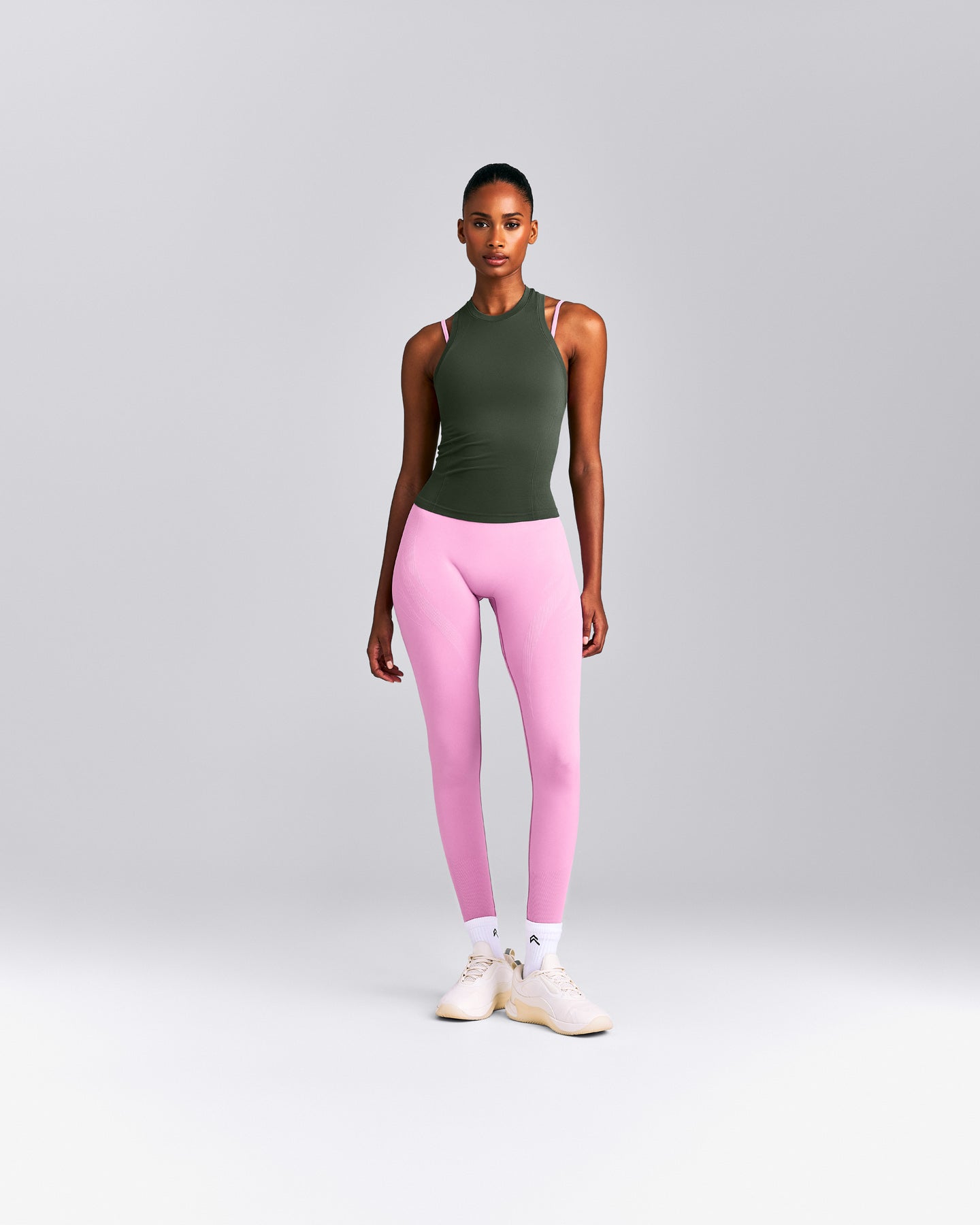 Oner Seamless Fitted Tank Top New Branding | Dark Khaki