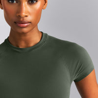 Oner Seamless Fitted Top New Branding | Dark Khaki