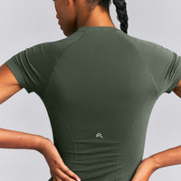 Oner Seamless Fitted Top New Branding | Dark Khaki