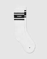 Varsity Long Crew Socks 1 Pack | White/Black