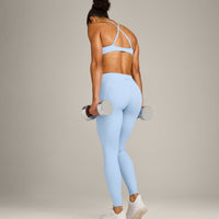 UnifiedMove™ Pocket Leggings with Bonding with Reflective Logo | Powdered Blue