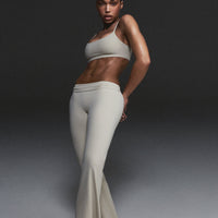 SoftMotion™ Flared Bottoms with Grey Logo | Oatmeal