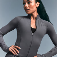 SoftMotion™ Jacket with Grey Logo | Ash Grey