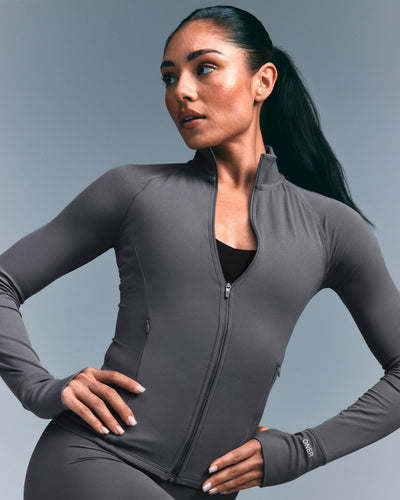 SoftMotion™ Jacket with Grey Logo | Ash Grey