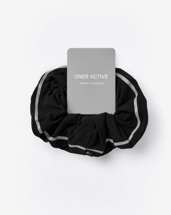 AirMove™ Reflective Scrunchie | Black