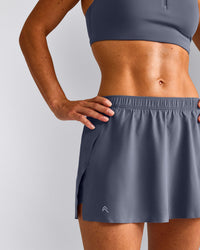 AirMove™ Skort with Pockets New Branding | Granite Blue