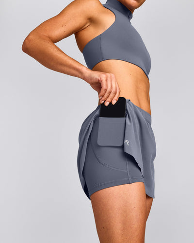 AirMove™ Skort with Pockets New Branding | Granite Blue