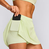 AirMove™ Skort with Pockets New Branding | Meadow Mist Green