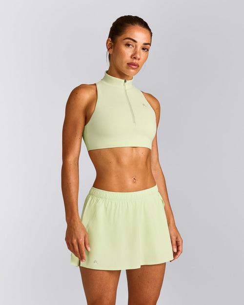 EasyLift™ Zip High Neck Sports Bra New Branding | Meadow Mist Green