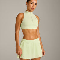 EasyLift™ Zip High Neck Sports Bra New Branding | Meadow Mist Green
