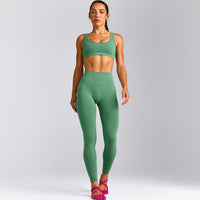 EffortlessLift™ Seamless High Rise Leggings | Frosted Emerald