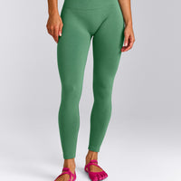 EffortlessLift™ Seamless Mid Rise Leggings | Frosted Emerald