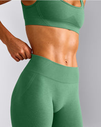 EffortlessLift™ Seamless Mid Rise Leggings | Frosted Emerald