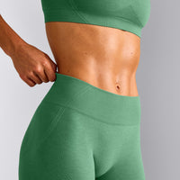 EffortlessLift™ Seamless Mid Rise Leggings | Frosted Emerald